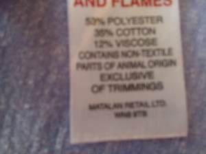 T-shirt label